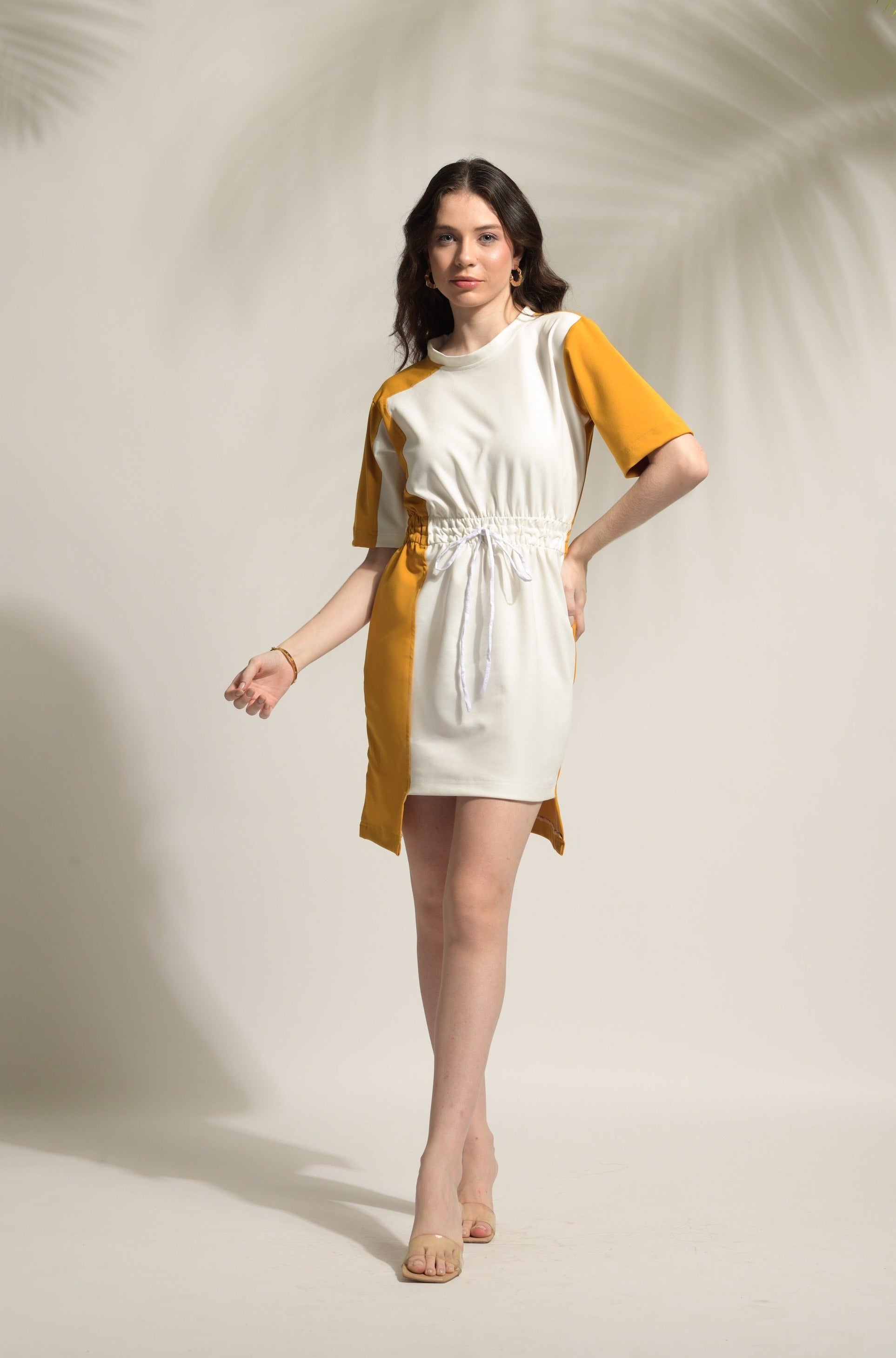 Colour block clearance t shirt dress